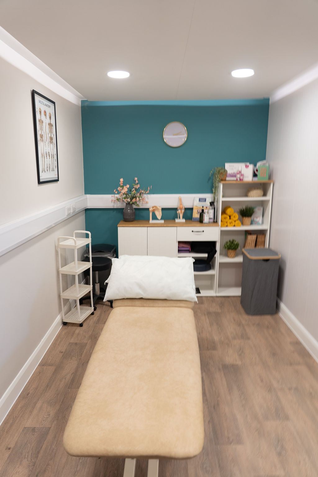 Inside the Physio Health Hub treatment room in Bygrave