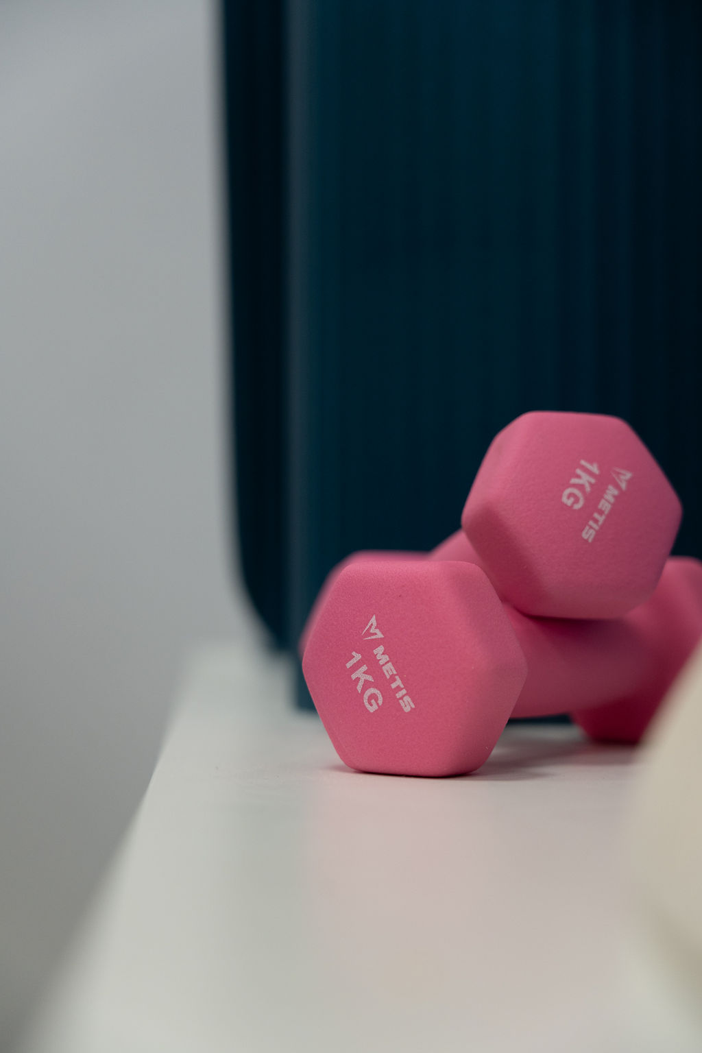 Dumbbells in the Physio Health Hub sports therapy clinic