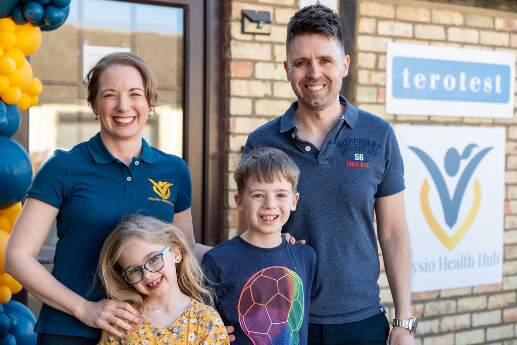 A family at a Physio Health Hub open day