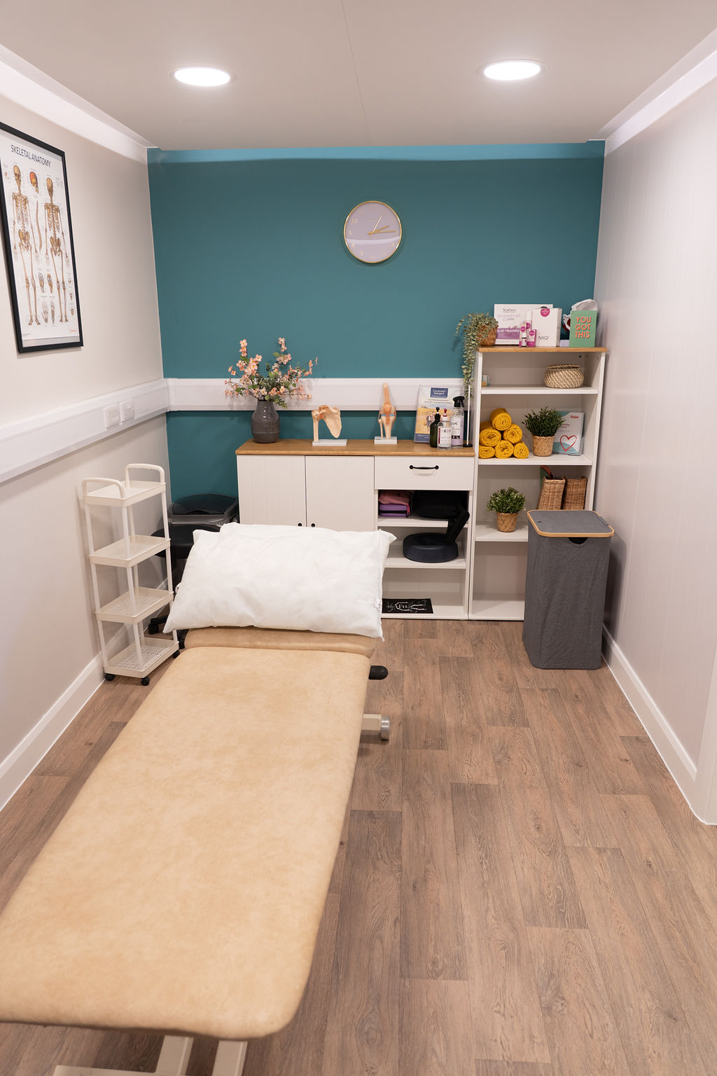 A treatment room at the Physio Health Hub clinic in Bygrave