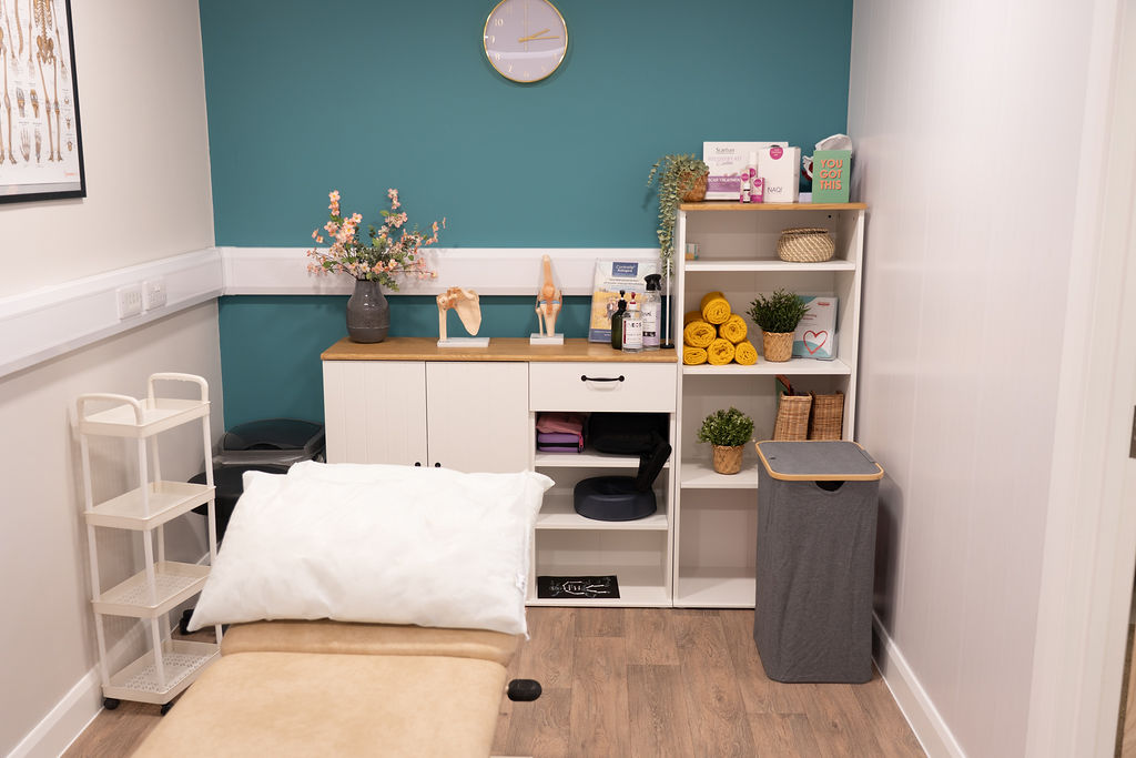 Inside a treatment room at the Physio Health Hub clinic